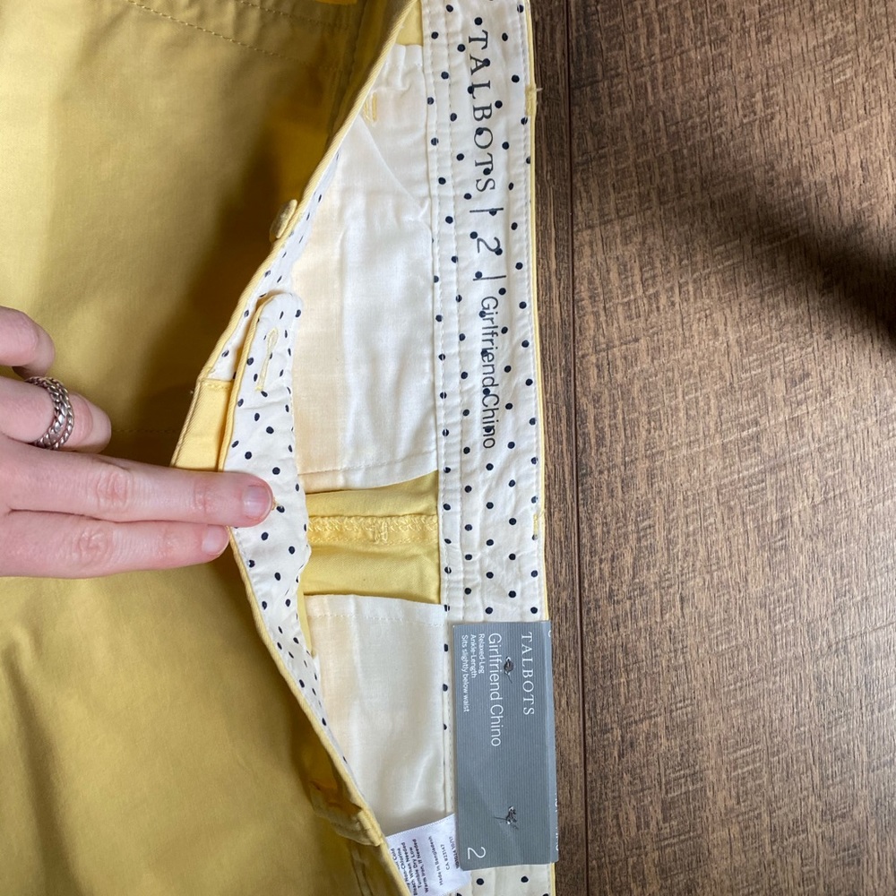 TALBOTS Yellow Girlfriend Chinos - Picture 3 of 5